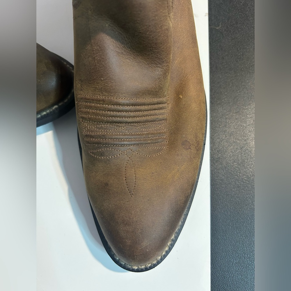 Ariat Brown Western Boots with Embroidery - Picture 10 of 11